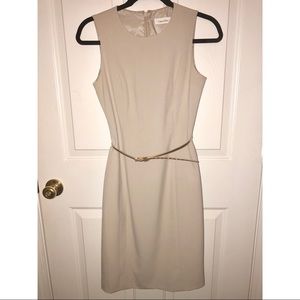 Calvin Klein beige dress